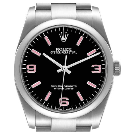 rolex 116000 black and pink dial popular|rolex oyster perpetual 36.